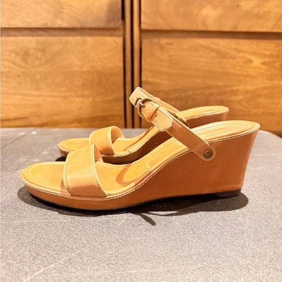 Cole Haan Wedges Slip On Thin Straps - Picture 5 of 12